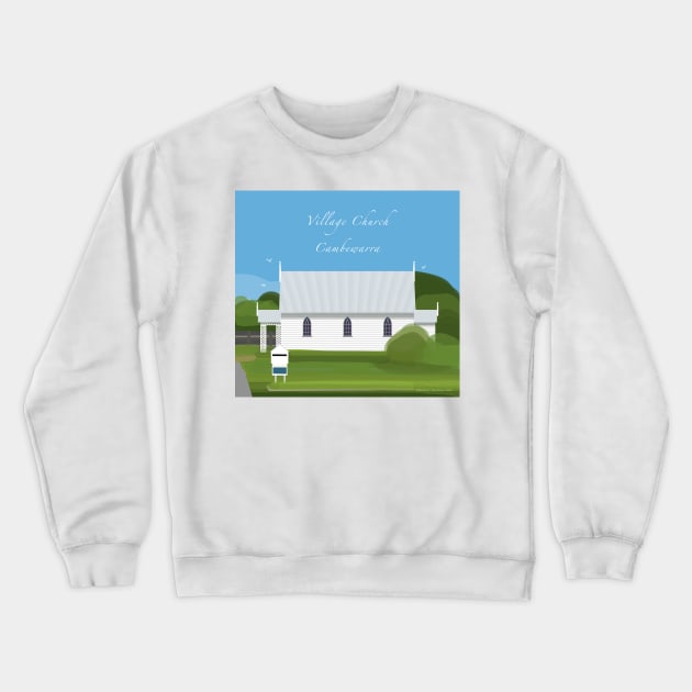 Cambewarra Village Church Historic Architecture 2023 Crewneck Sweatshirt by Donnahuntriss